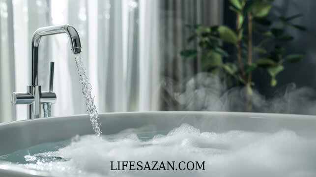 نحوه پر کردن وان حمام