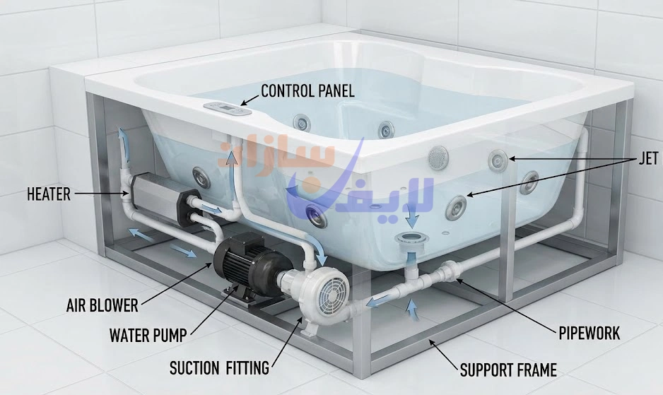 اجزای جکوزی