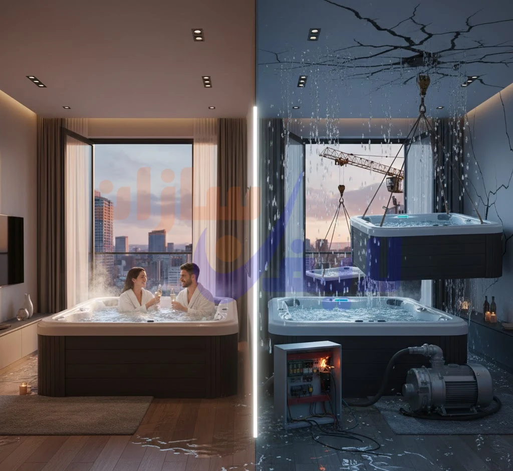 مزایا و مشکلات جکوزی در خانه آپارتمانی